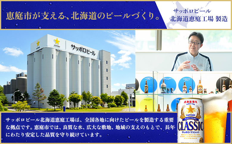 サッポロクラシック350ml×192本（8箱）【930010008】