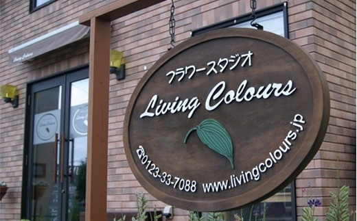 プリザーブドフラワー　ポットアレンジ（ブルーグリーン）【14001601】