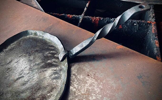 かじやの鍛造プレート2枚　※ハンドル付