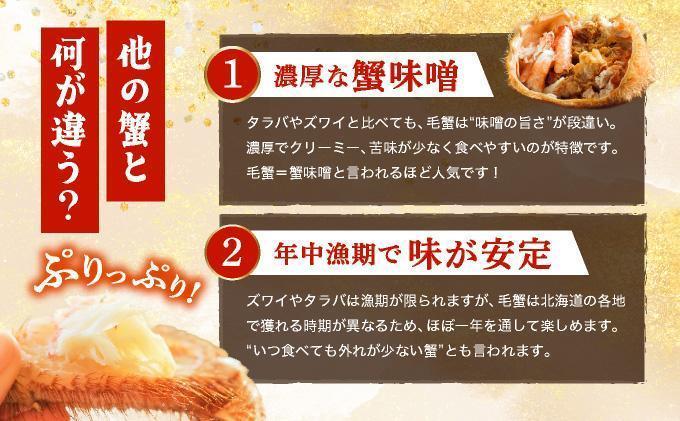 毛ガニ（姿身）Lサイズ 2尾 ogm-018 Lサイズ 2尾