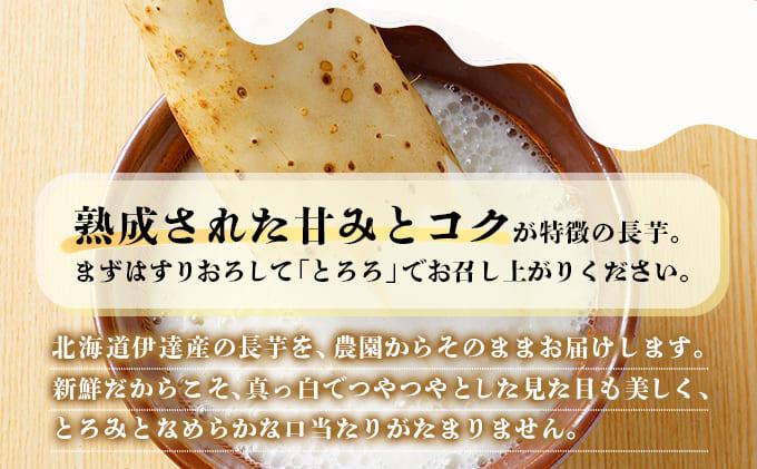北海道 農園直送 長芋 5kg 北海道産 長いも 芋 ながいも とろろ 一本もの 新鮮 フレッシュ 伊達野菜 野菜 農作物 産直 山芋 麦とろ 山かけ サラダ ステーキ おつまみ おかず 贈答用 ギフト 化粧箱入り 送料無料
