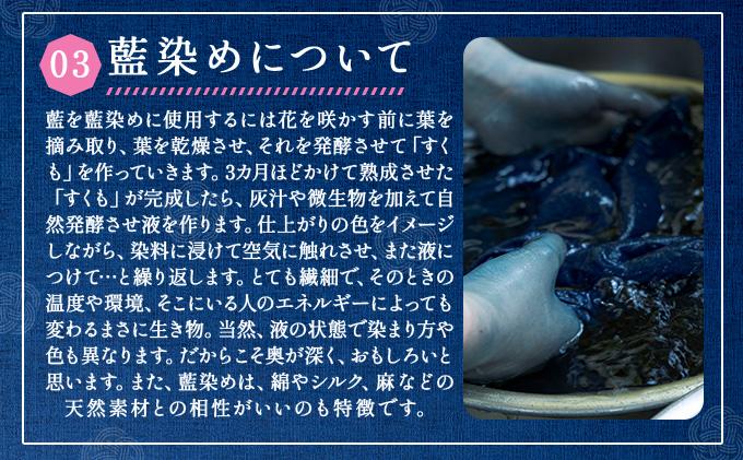 [5525-7054]0619藍染めTシャツ（濃藍）L Lサイズ