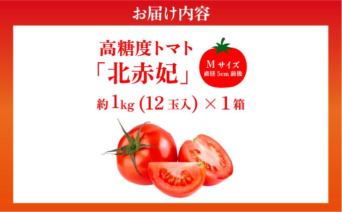 【2026年 発送 】 先行予約 北海道 伊達市 高糖度 トマト 北赤妃 きせき 約1kg  1箱 Mサイズ とまと 新鮮 ジューシー 産地直送 約1kg 1箱 Mサイズ