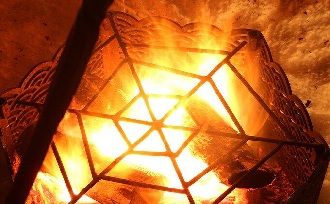 和テイストのアイアン焚き火台『青海波』