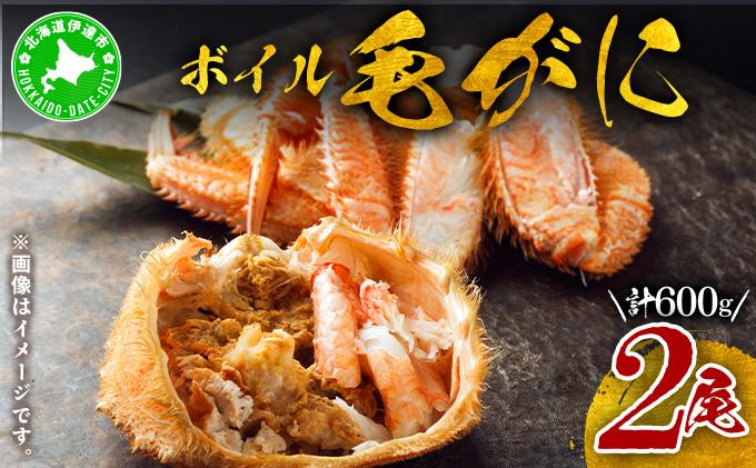北海道 噴火湾産 冷凍 ボイル 毛がに 約300g×2尾 約300g×2尾