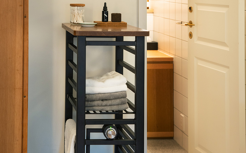 DHUMA デューマ（サテンブラック）電気ヒーター