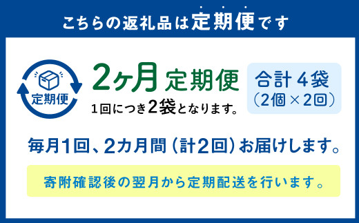 【1ヶ月毎2回定期便】パクパクおこめパンケーキミックス（かぼちゃ）スタンドパック 計4個 （2個×2回） ホットケーキミックス