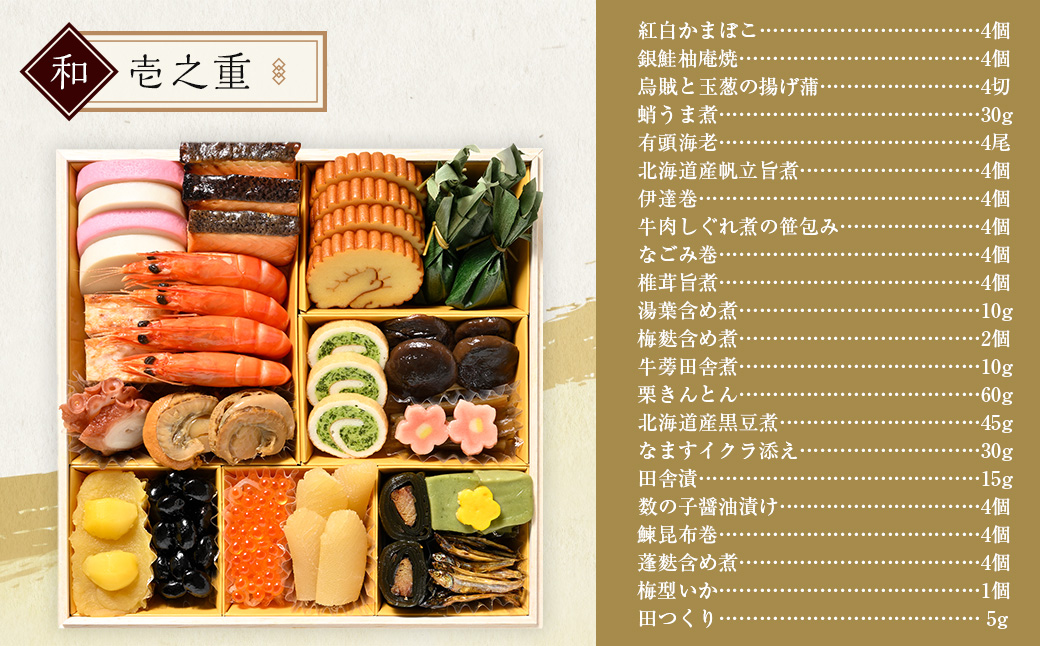 北のシェフオリジナル御節 匠