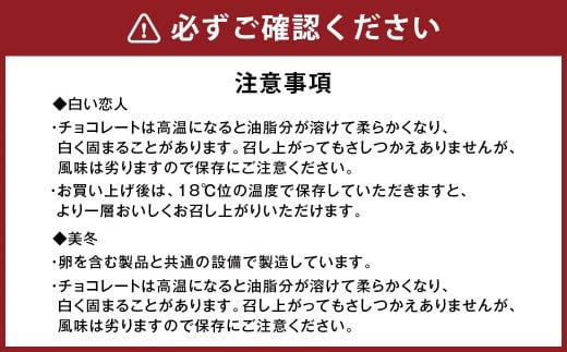 【1ヶ月毎3回定期便】【白い恋人＆美冬】ISHIYA オリジナルセット1