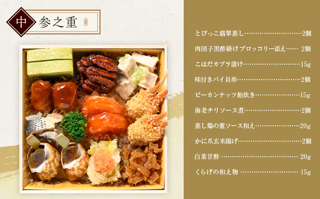 北のシェフオリジナル御節 彩