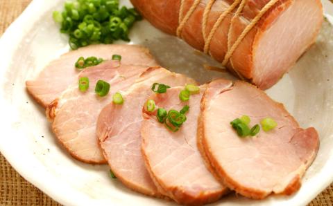 薪・炭火仕上げ ハム・ベーコン・焼豚 セット 計760g（H-4）ロースハム ベーコンブロック 焼豚 北海道北広島市