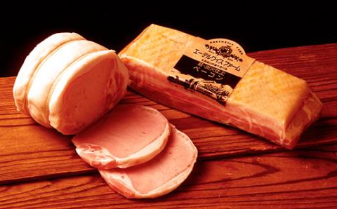 薪・炭火仕上げ ハム・ベーコンセット 計560g（H-1）ロースハム ベーコンブロック 北海道北広島市