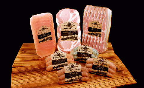 薪・炭火仕上げ ハム・ベーコン・ソーセージセット 計654g（D-7）ロースハム スライスベーコン ロースベーコン 北海道北広島市