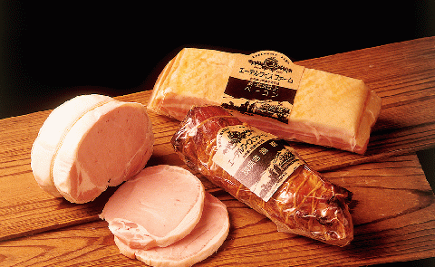 薪・炭火仕上げ ハム・ベーコン・焼豚 セット 計760g（H-4）ロースハム ベーコンブロック 焼豚 北海道北広島市