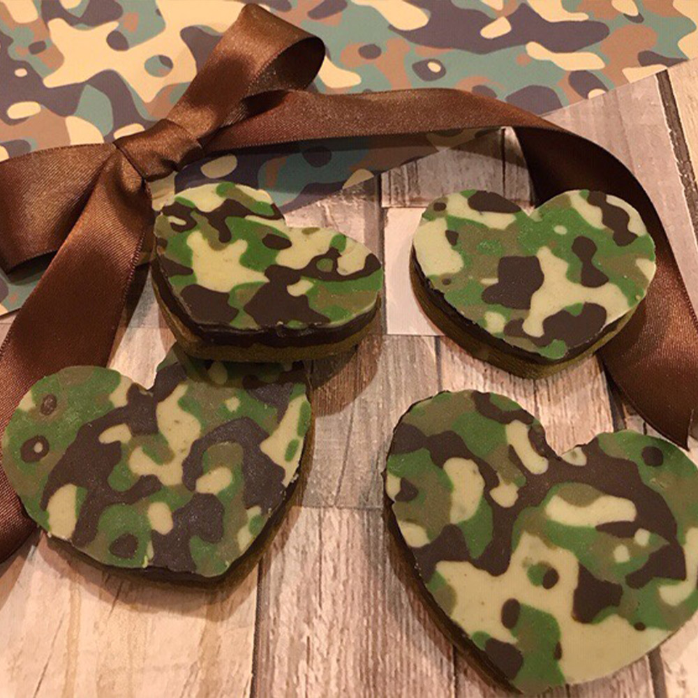 デコチョコクッキー（柄ハートお茶フレーバー４種セット）_is041-002-000