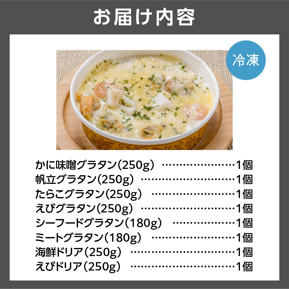 400024001 グラタン・ドリアたっぷり8種類セット