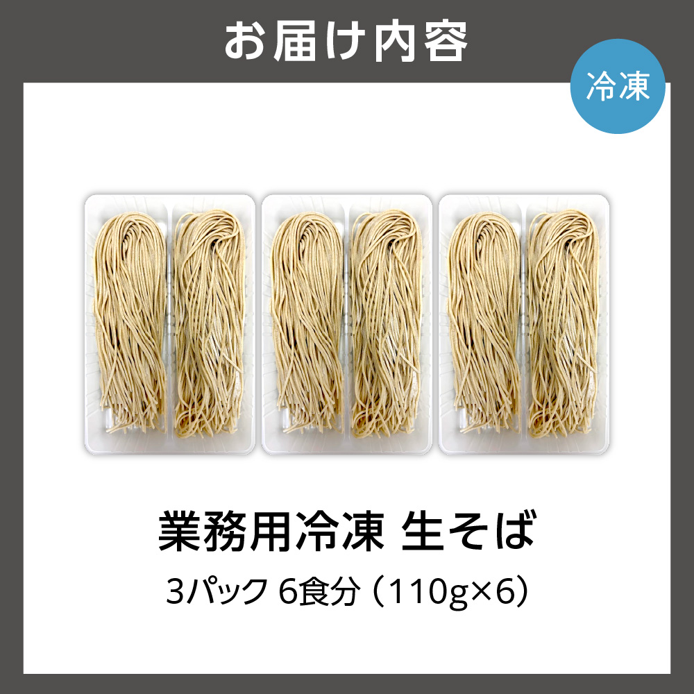 業務用冷凍生そば　110g×6食_is031-014-000