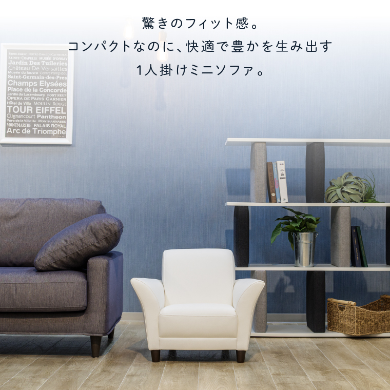 blocco IRISmini（イーリスミニ）1人掛けミニソファ 460174001 SG-01