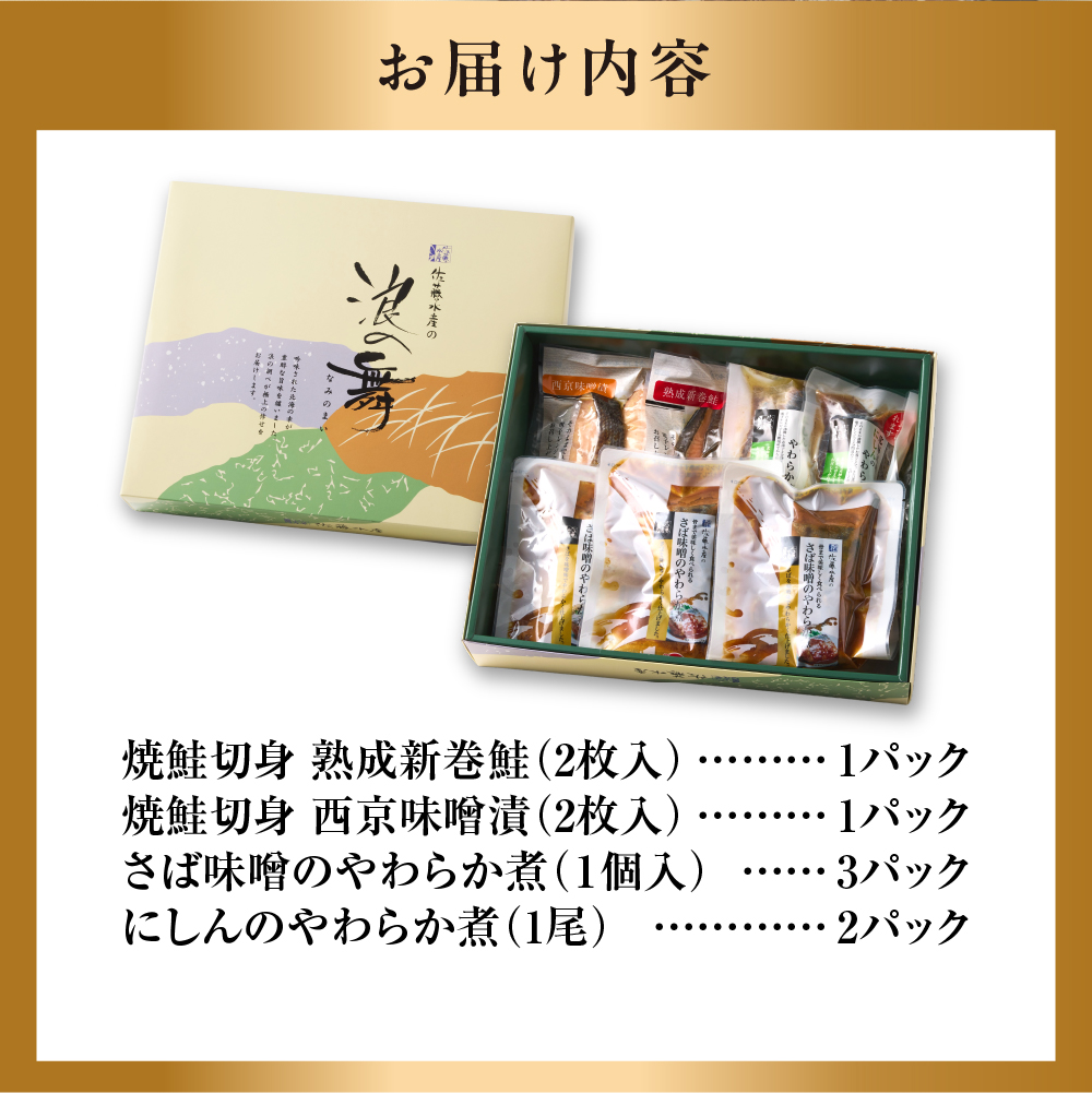 佐藤水産 簡単便利な焼鮭・煮魚セットＢ（FA-719)_is001-228-000