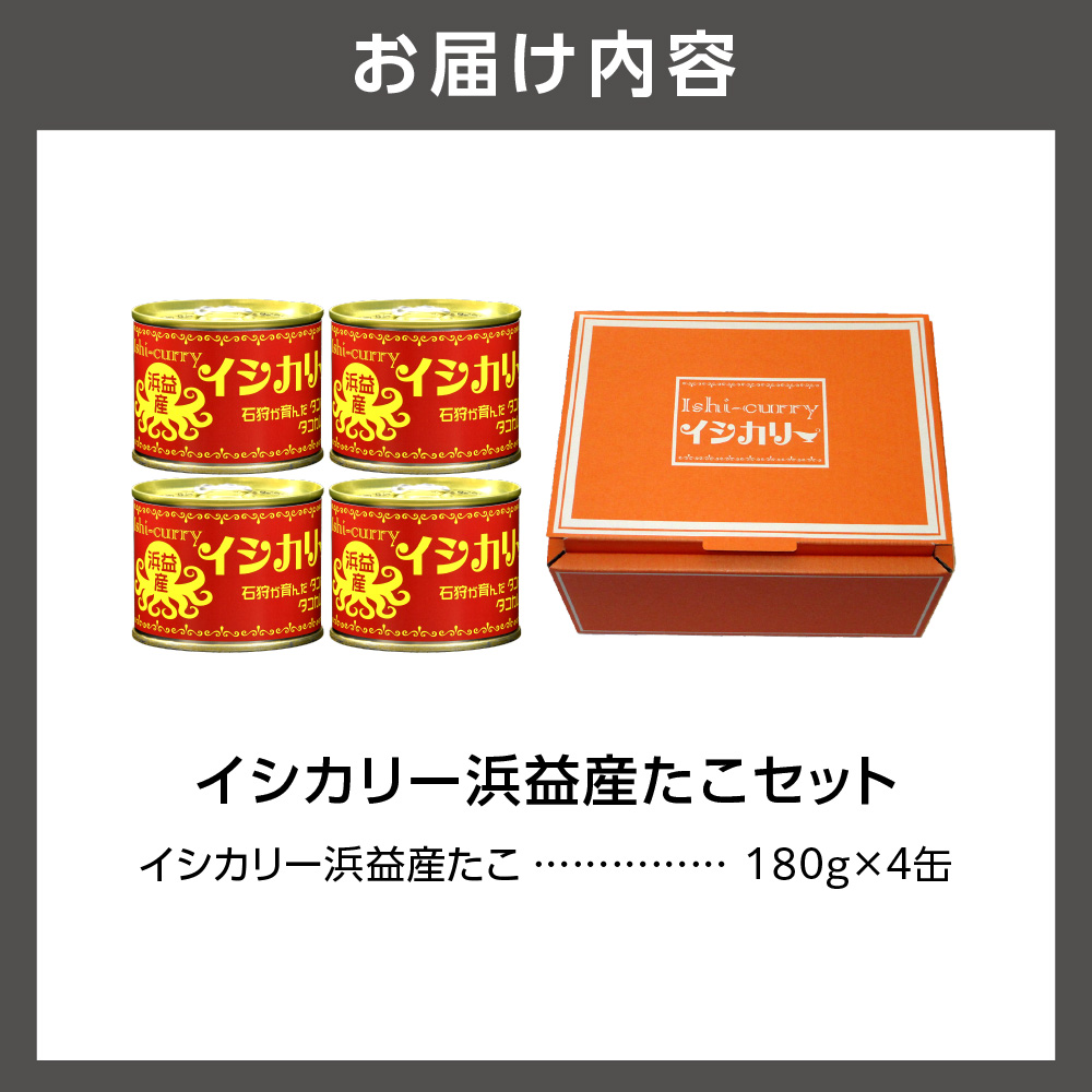 「浜益産たこのイシカリー」4缶セット_is048-012-000