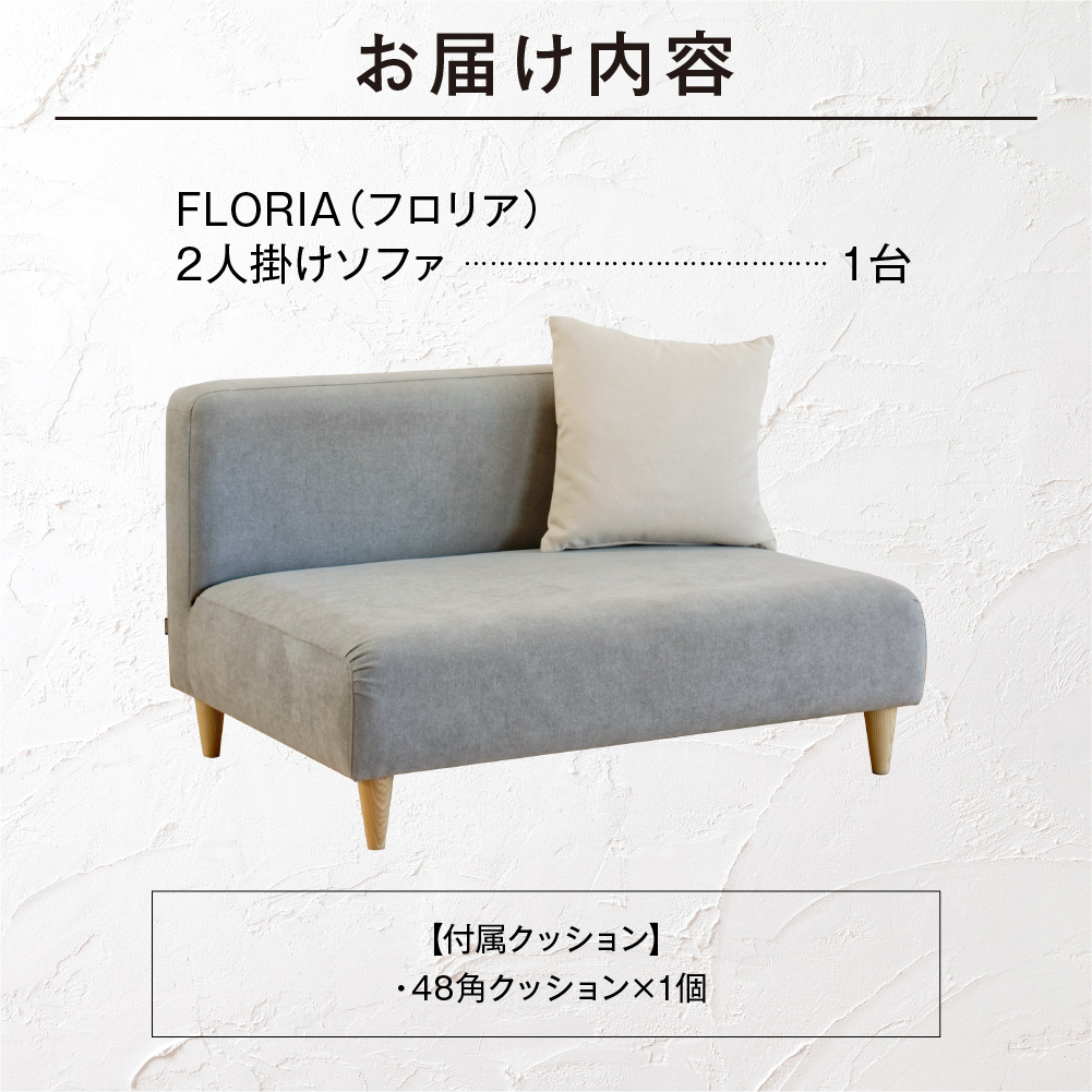 blocco FLORIA（フロリア）2人掛けソファ [48角クッション付き]_is038-184-000