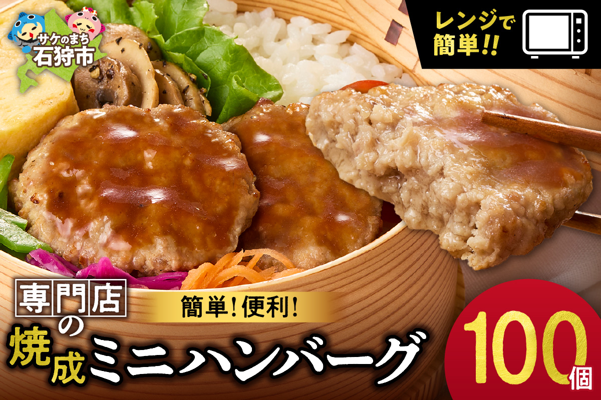 ファイヤーバーグ　焼成ミニハンバーグ25g×100枚_is030-022-000