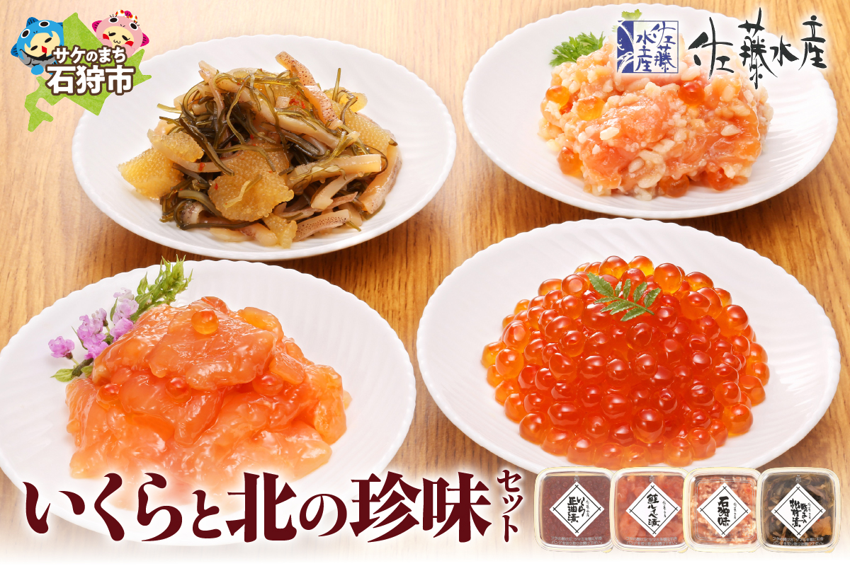 110014002 佐藤水産 いくらと北の珍味セット（M-3）