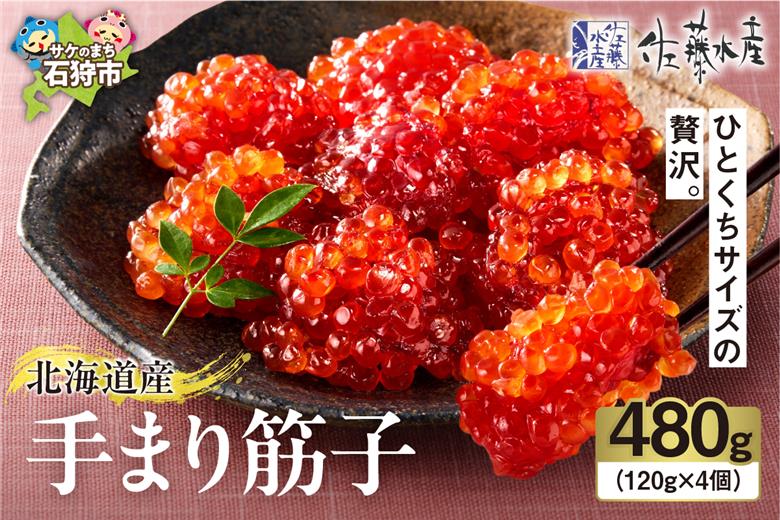 佐藤水産 手まり筋子 480g (120g×4)_is001-086-000