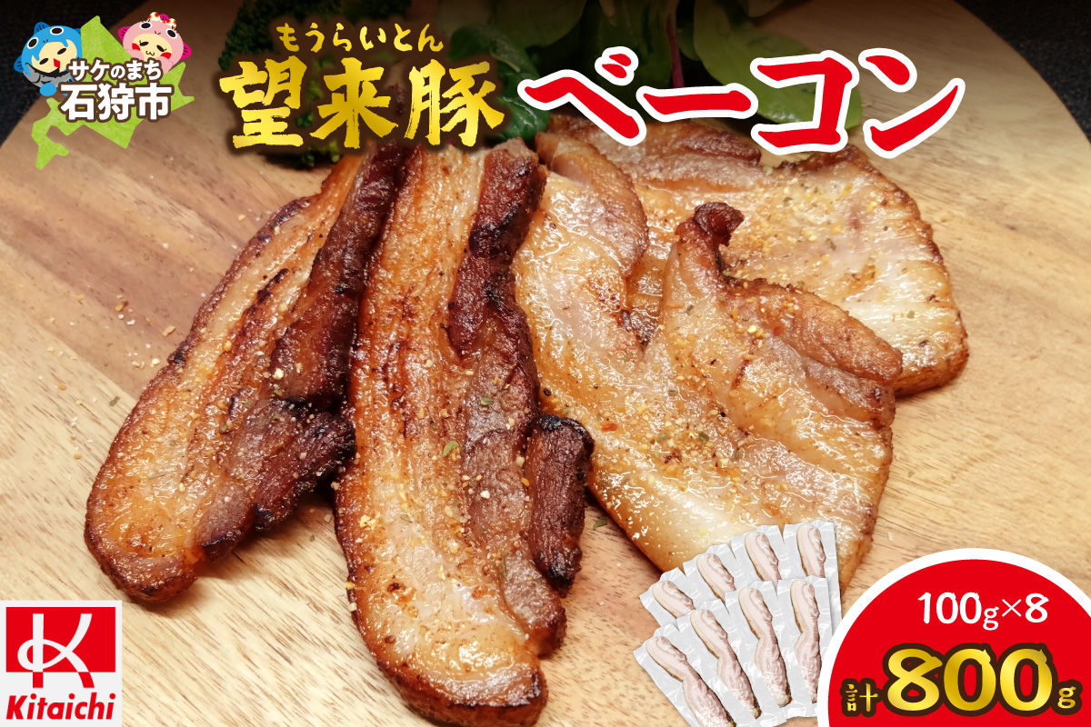 望来豚ベーコン ブロック 100g×8_is082-014-000