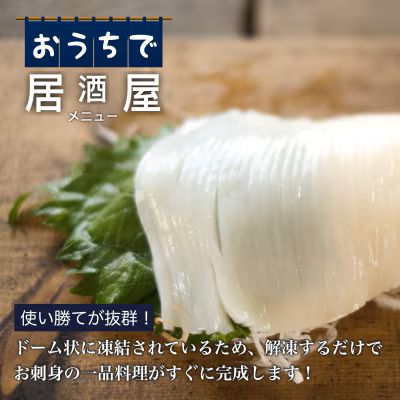 【道水】お刺身いかそうめん 業務用パック550g(いか耳塩辛110g付き) HOKD039