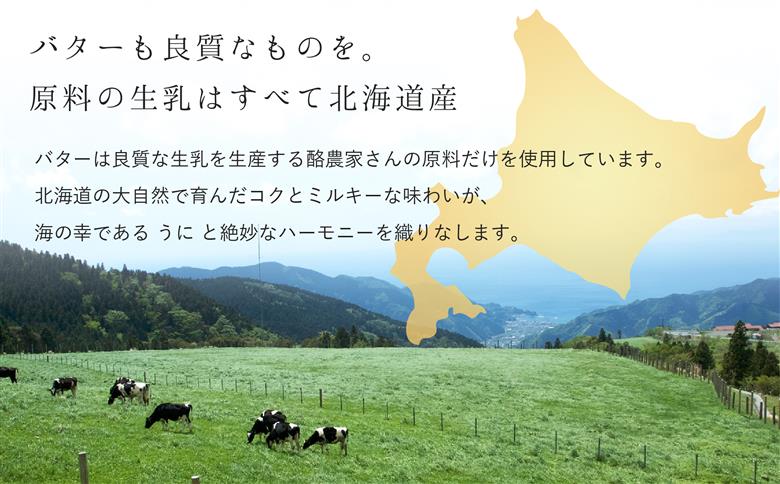 【12/21までの寄附で年内配送】「うにむらかみ」うに屋のおいしいうにバター　30g×1本 HOKT009