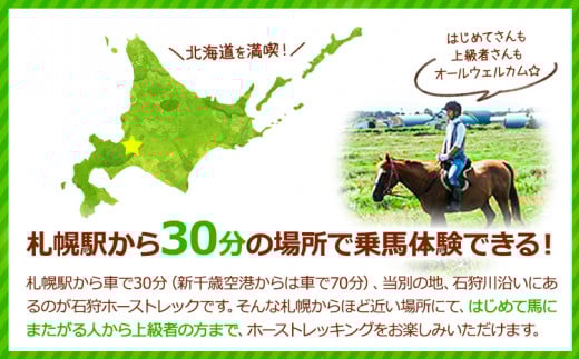 【4-45-177】石狩ホーストレック　体験乗馬
