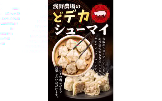 [0.75-24]　浅野農場どでかシューマイセット (45g×18個) | 豚肉 シューマイ しゅうまい どでかシューマイ 冷凍シューマイ 豚肉シューマイ