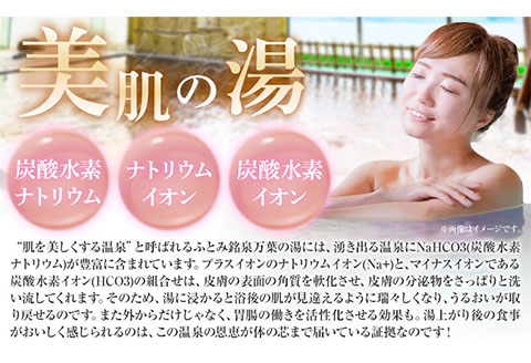 【1-2-176】ふとみ銘泉万葉の湯日帰りご招待券 2枚 温泉 利用券 クーポン 国内旅行 観光 トラベル 体験 チケット 美肌の湯 カップル ペア 親子 シングル おひとり様 北海道 天然温泉 源泉かけ流し 露天風呂 大浴場