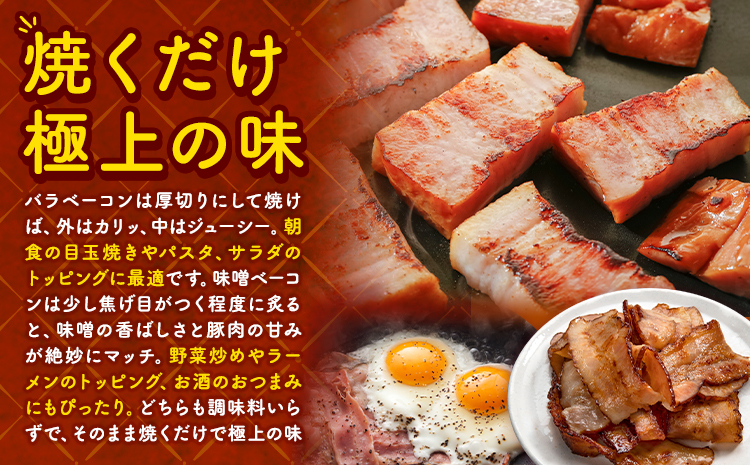 【1.49-367】スマイル ポーク ベーコン セット 各250g 厳選 国産 お取り寄せ グルメ おかず おすすめ スマイル 簡単 浅野農場