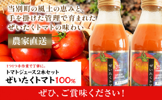 【1-2-207】『ぜいたくトマト』トマトジュース500g　2本セット