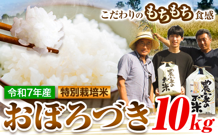 【2-4-63】【令和7年産先行受付】ファームふたば特別栽培米「おぼろづき」10kg《10月中旬～（新米収穫出来次第、出荷）》 産地直送 お取り寄せ 国産 北海道産 当別町産 お米 精米 白米 弁当 ごはん ご飯 コメ おかず おにぎり 単一原料米 ブランド米 お取り寄せ グルメ 朝食