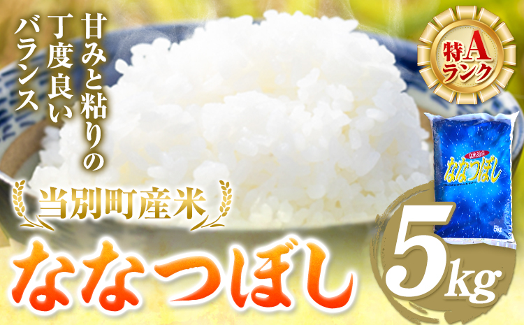【1-2-360】令和6年度産 当別産米ななつぼし5kgお米 米 白米 精米 備蓄米 北海道産 当別町産 定番 産地直送 ふっくら ご飯 こめ 農家直送5kg ななつぼし ななつほし 瀬戸商店 ブランド米 特Aランク