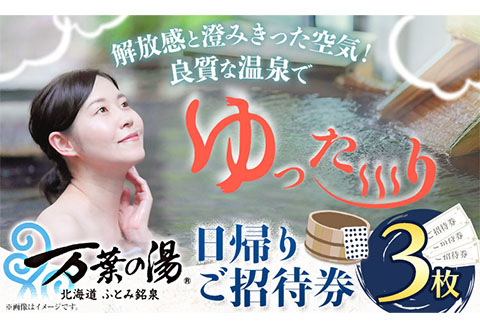 [1-176]ふとみ銘泉万葉の湯日帰りご招待券3枚