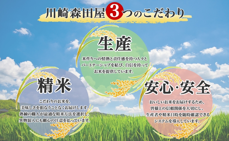 定期便 6ヵ月 北海道 特別栽培 令和7年産 ななつぼし 5kg 精米 米 白米 お米 新米 ごはん ご飯 ライス 道産米 ブランド米 新しのつ米 ふっくら 食味ランキング  産地直送 カワサキ森田屋 お取り寄せ  送料無料