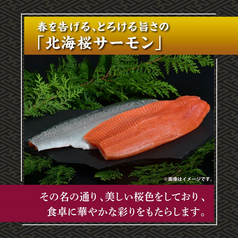 北海桜サーモン 半身 2枚 2~2.5kg 新鮮 刺身 冷蔵 陸上養殖 生食可 桜色 トラウト サーモン 鮭 生鮭 サケ さけ 国産 北海道産 道産 松前産 産地直送 お取り寄せ 海鮮 鮮魚 魚介 活〆 グルメ 北海道 松前町 送料無料 MATP002