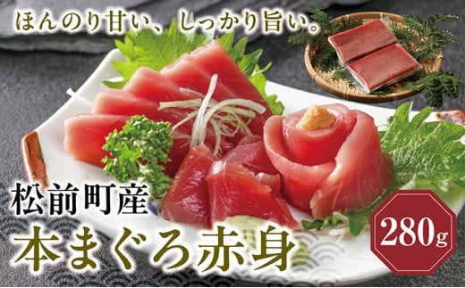 超低温冷凍 松前町産本まぐろ赤身　280ｇMATK024