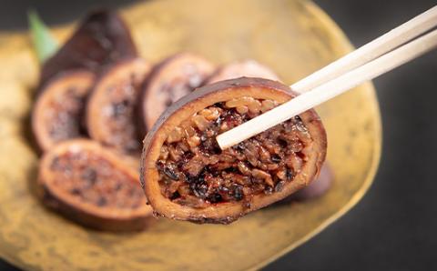 福島町産黒米使用 魚まさの黒米いかめし 5パック入り FKR001