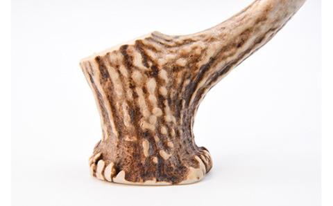 福島町産蝦夷鹿の角　手作り特製ペン立て FKB026