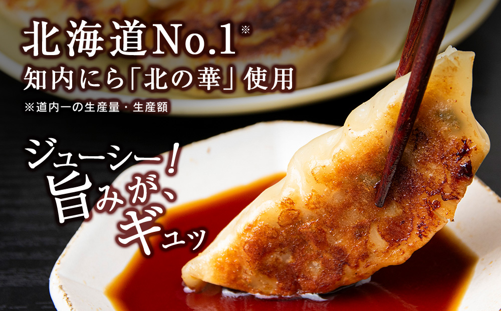 知内ニラ餃子（10個入り）2袋【知内観光協会】