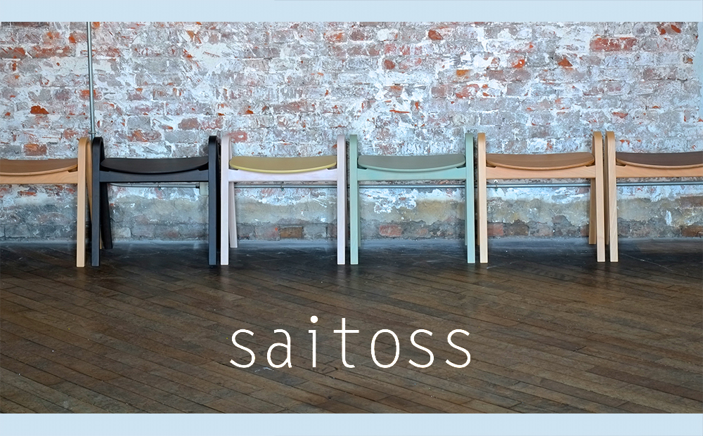 村澤一晃氏デザイン「スタッキングスツール」ブナ材・爽やかなライムグリーン《齋藤製作所》