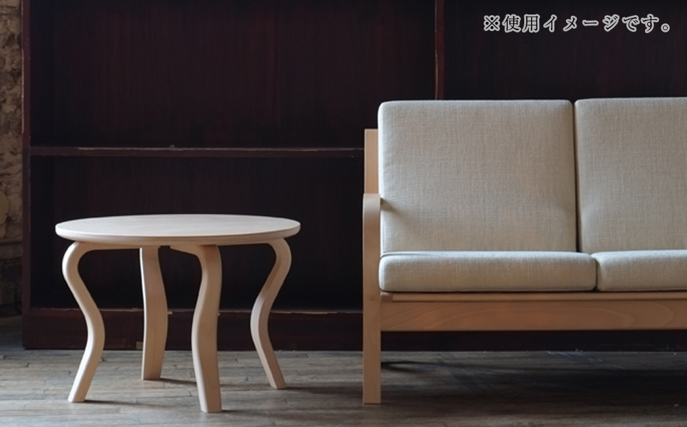 ～ 村澤 一晃氏デザイン「リビングテーブル〇」ウォールナット・ブナ材使用《齋藤製作所》