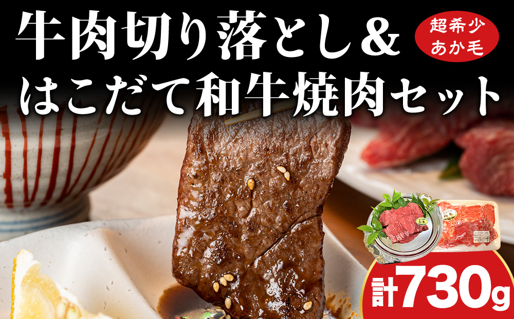 はこだて和牛（焼き肉＆切り落とし）計730g