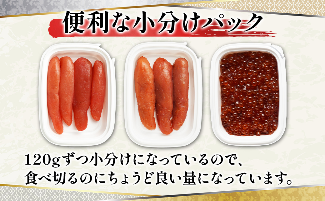 【丸鮮道場水産】 北海道産 たらこ・明太子・筋子のセット
