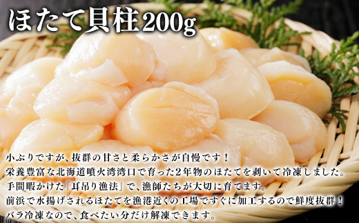 北海道産 鹿部漁港セット700g ほたて貝柱200g たこうどん200g 